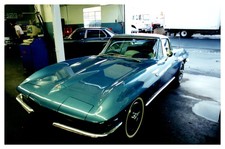 1964 Corvette Sting Ray Coupe Blue Wide Whitewall Tires Vintage Photo 1964 Corvette Sting Ray Coupe Blue Wide Whitewall Tires Vintage Photo