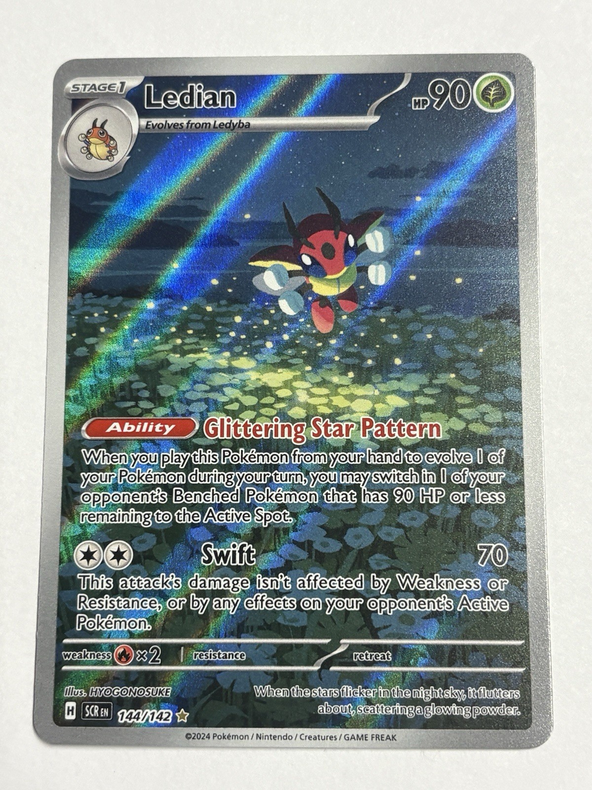 Ledian 144/142 Sv07: Stellar Crown Holo LP Lightly Played