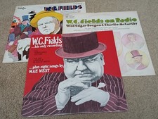 W.C. Fields with Mae West / Edgar Burgen & Charlie McCarthy.  Lot of 3 Vinyls