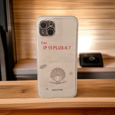 iPhone 15 Plus Silikon Hülle Transparent   Kamera Schutz & Ladeport Staubschutz