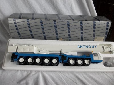 Brand New in Box Conrad 2077A Krupp 250 GMT Blue ANTHONY Mobile Crane 1:50 scale