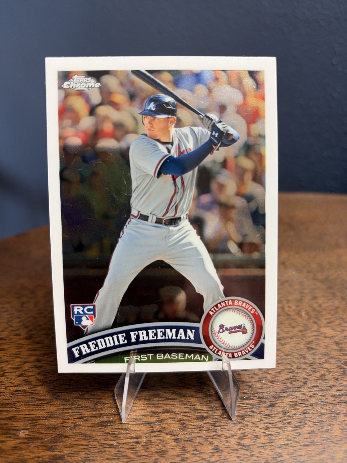FREDDIE FREEMAN 2011 Topps Chrome Baseball Rookie Card #173