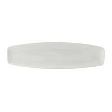 Tuxton China Inc DuraTux 14" x 4" Porcelain White Rectangular Plate - 1 Doz