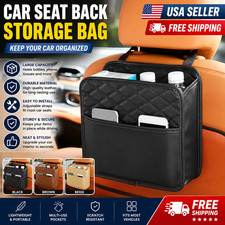 Pu Leather Car Seat Organizer Storage Bag For All Vehicle Pu Leather Car Seat Organizer Storage Bag For All Vehicle