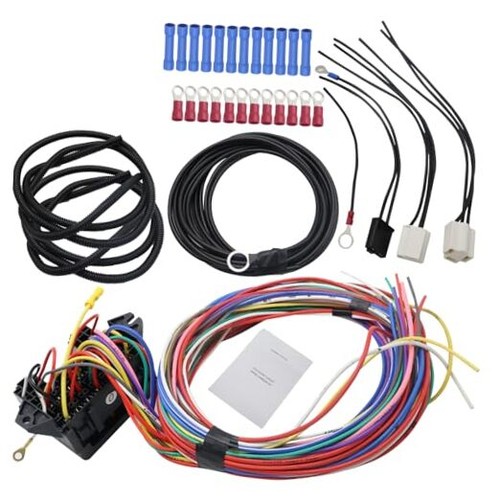SMMS 12 Circuit Universal Wiring Harness Muscle Car Hot Rod Street Rod XL  - Picture 1 of 7