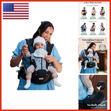 MOMTORY 6-in-1 Baby Carrier Newborn to Toddler Black
