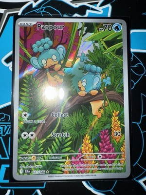 Pokemon Black Bolt Panpour IR Illustration Rare Card #101 | eBay