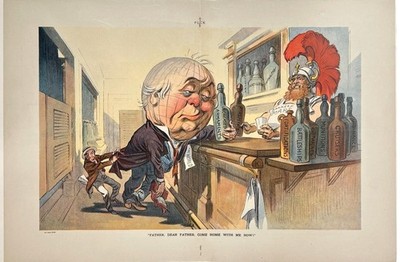 Original July 9, 1913 PUCK Chromolithograph Supplement