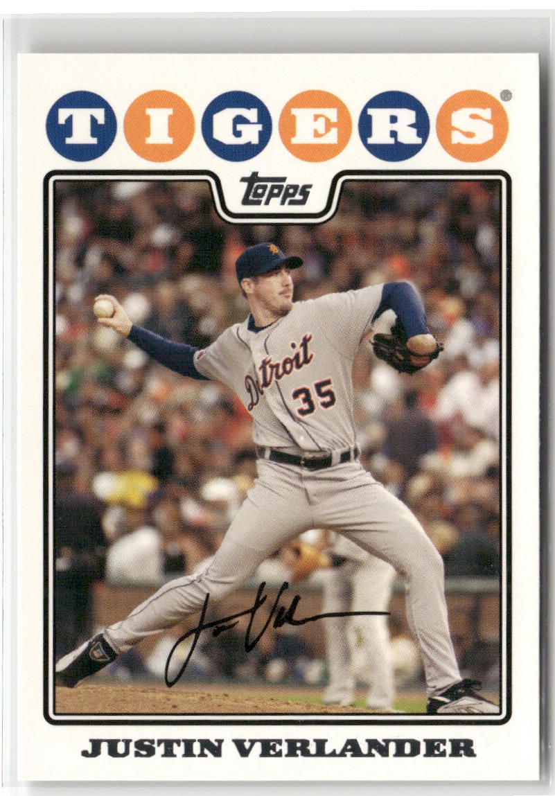 2008 TOPPS #510 JUSTIN VERLANDER DETROIT TIGERS