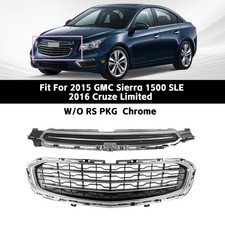 Chrome Front Upper Lower Bumper Grille For 2015 Chevy Cruze 2016 Cruze Limited Chrome Front Upper Lower Bumper Grille For 2015 Chevy Cruze 2016 Cruze Limited