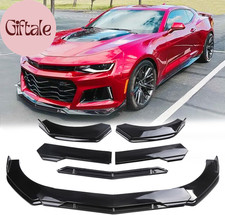 Universal Front Lip for Car,4 PCS Kit Front Bumper Lip Spoiler Adjustable Diffus