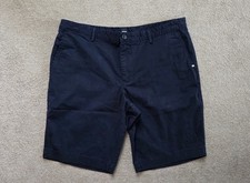HUGO BOSS MENS CHINO SHORTS NAVY SIZE 54 ACTUAL WAIST 37" REGULAR FIT - PREWORN