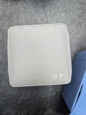 Personalised With Initials GP Smythson of Bond Street Leather Medium Trinket Box