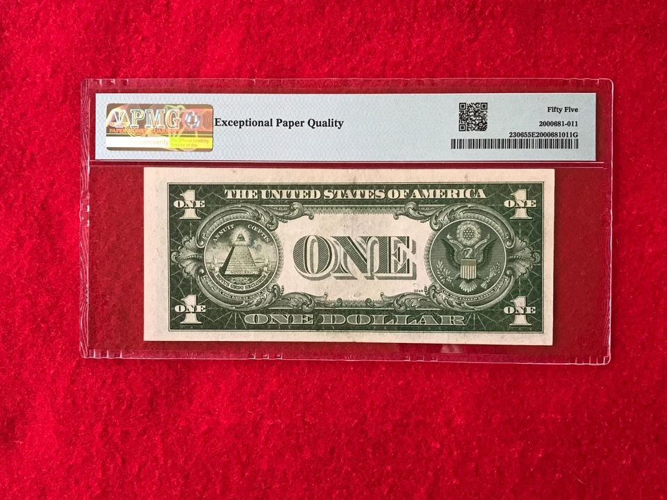 FR-2306 1935 A North Africa WWII $1 Silver Certificate *PMG 55 EPQ About Unc* - Image 2 of 2