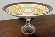 Mantinea by PIER 1 SALAD PLATE GLASS COMPOTE CAKE CUP CAKE STAND