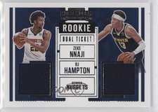 2020-21 Panini Contenders Rookie Ticket Dual Swatches RJ Hampton Zeke Nnaji 0rd2