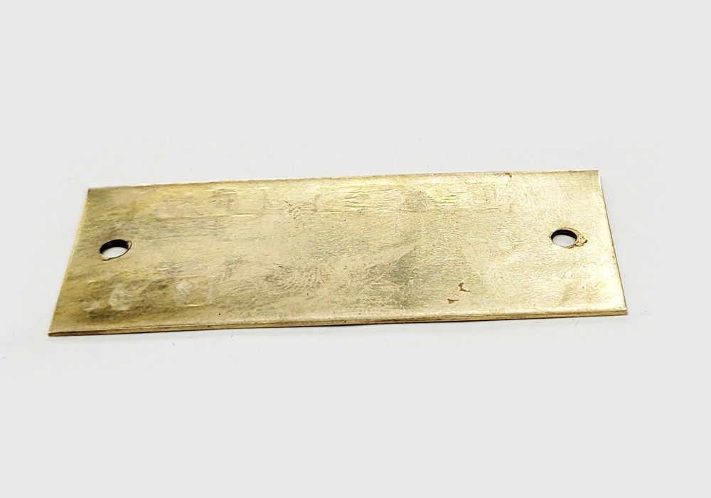 1919A4 M2 Tripod Data Plate 1942 Houde Engineering Brass