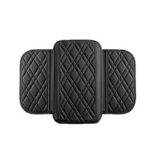 Car Armrest Cushion Pad Organizer Console Cover with Storage Pocket