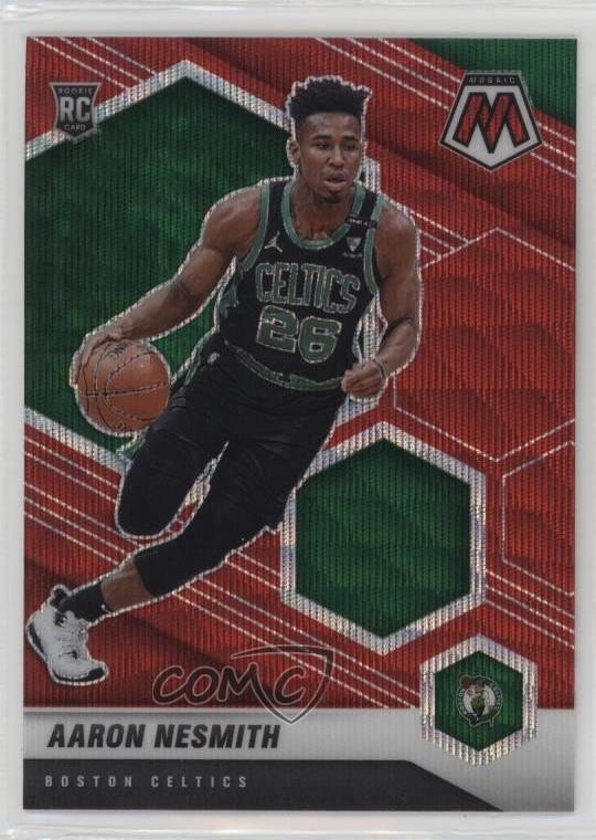 2020-21 Panini Mosaic Red Wave Prizm Aaron Nesmith #227 Rookie RC 3tb