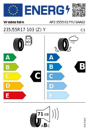Vredestein Ultrac Satin XL DOT21 235/55 R17 103 (Z)Y Sommerreifen - Bild 3 von 3
