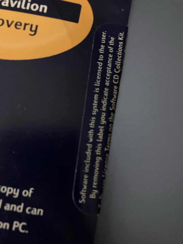 HP Pavillion Recovery Software 1998 Hewlett Packard 5183-6928 - NEW Sealed 90's - Image 4 of 4