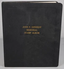 RAS AL KHAIMAH & ST. VINCENT JFK COLLECTION OF 110+ STAMPS & 70+ SHEETS IN ALBUM