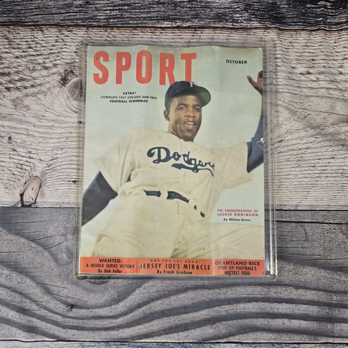 Sport Magazine October 1951 Jackie Robinson Brooklyn Dodgers