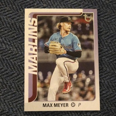 Topps 2025 Update Series Max Meyer #US99 Serial Numbered Miami Marlins Baseball