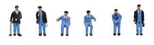 1950s Train Crew (x6) - Graham Farish 379-320 - N painted figures