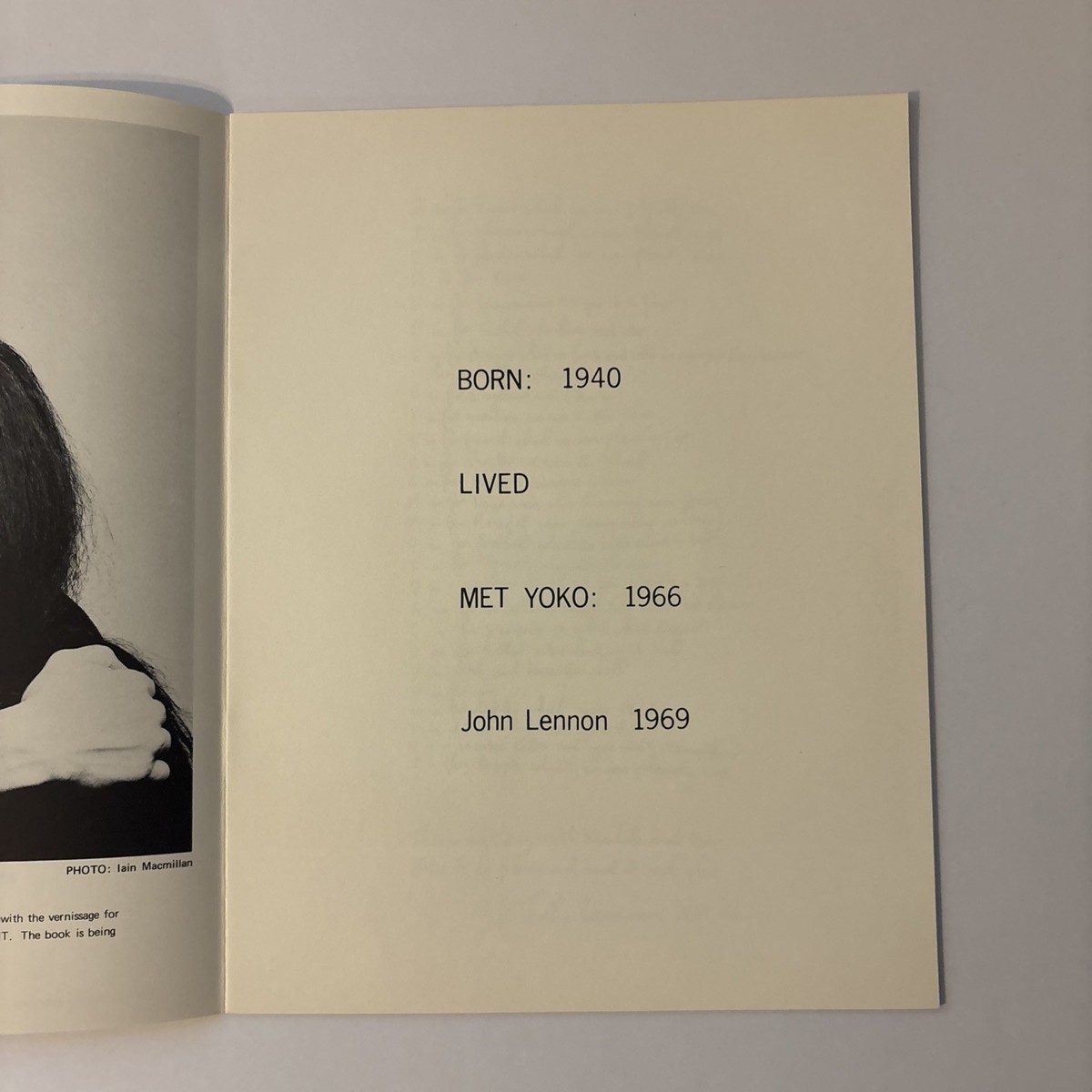 1970 John Lennon/bag one Erotic Lithograph Booklet NM | eBay