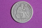ESTATE FIND 1850 O- SEATED LIBERTY QUARTER #K60243