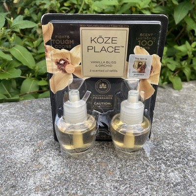 Twin Pack Vanilla Bliss & Orchid Plugins Scented Oil Refills by Koze Place New