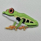 Tree Frog Embroidered Patch Iron Sew Stick On Motif Clothes Bag Hat Embroidery
