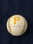 ESMERLYN VALDEZ AUTOGRAPHED SIGNED OMLB BASEBALL BECKETT PIRATES STITCH PROSPECT