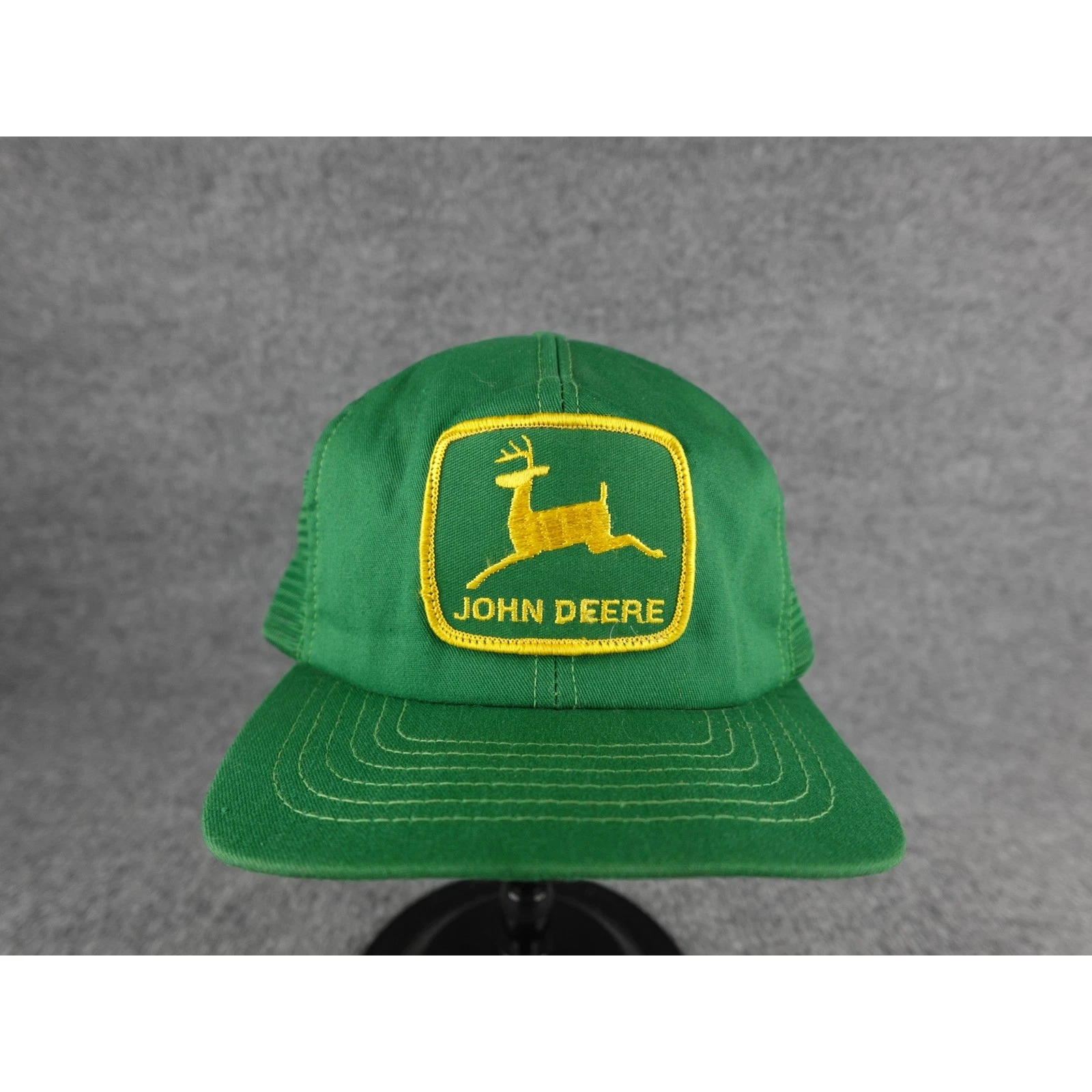 Green John Deere Trucker Hat Mesh Back Snapback Cap