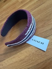 Coach Knit Padded Headband Women  s One Size Crochet Style For Winter  sample 