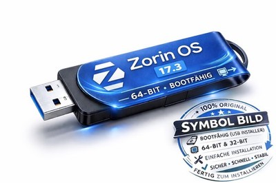 Zorin OS 17.3 Core USB Stick   32 GB Marken USB Stick   Bootfähig