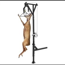 VEVOR Hitch Mounted Deer Hoist Hitch Game Hoist 400lbs Winch Swivel with Gambrel