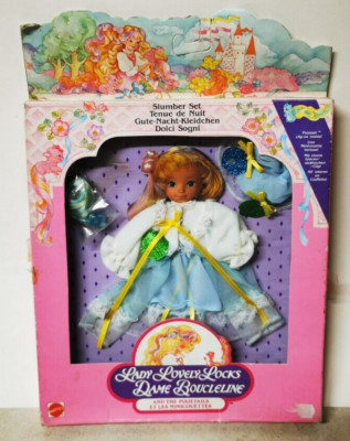 LADY LOVELY LOCKS DAMEN BOUCLELINE Nachthemd Slumber Set Mattel 1986