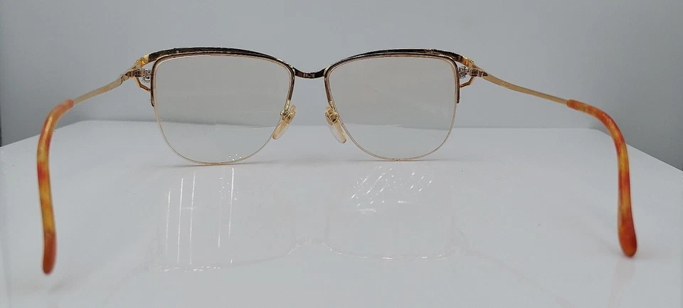 Gafas de sol vintage Tura 963 doradas ovaladas media borde de metal Japón SOLO MARCOS Foto 4 de 4