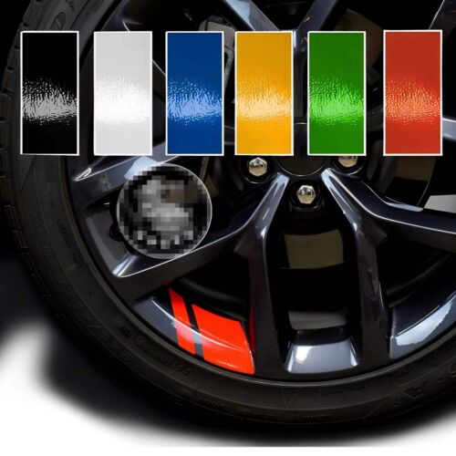 4Pcs Reflective Car Wheel Rim Stickers Vinyl Car Styling Stickers Mark Stripe Ra