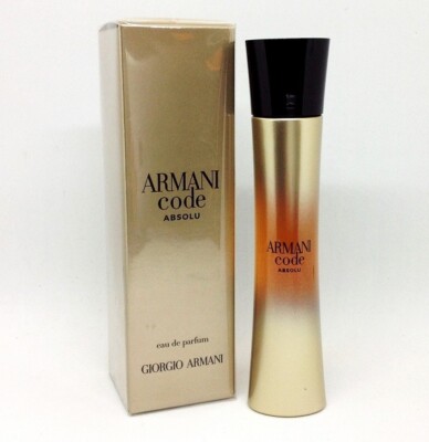 ARMANI CODE ABSOLU 50ml. Giorgio Armani Eau de Parfum pour femme 1.7 Fl. Oz.