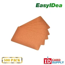 Pack of 500 Premium Copper ID Cards CR80 Standard Size PVC Cards | 30 mil Thickn