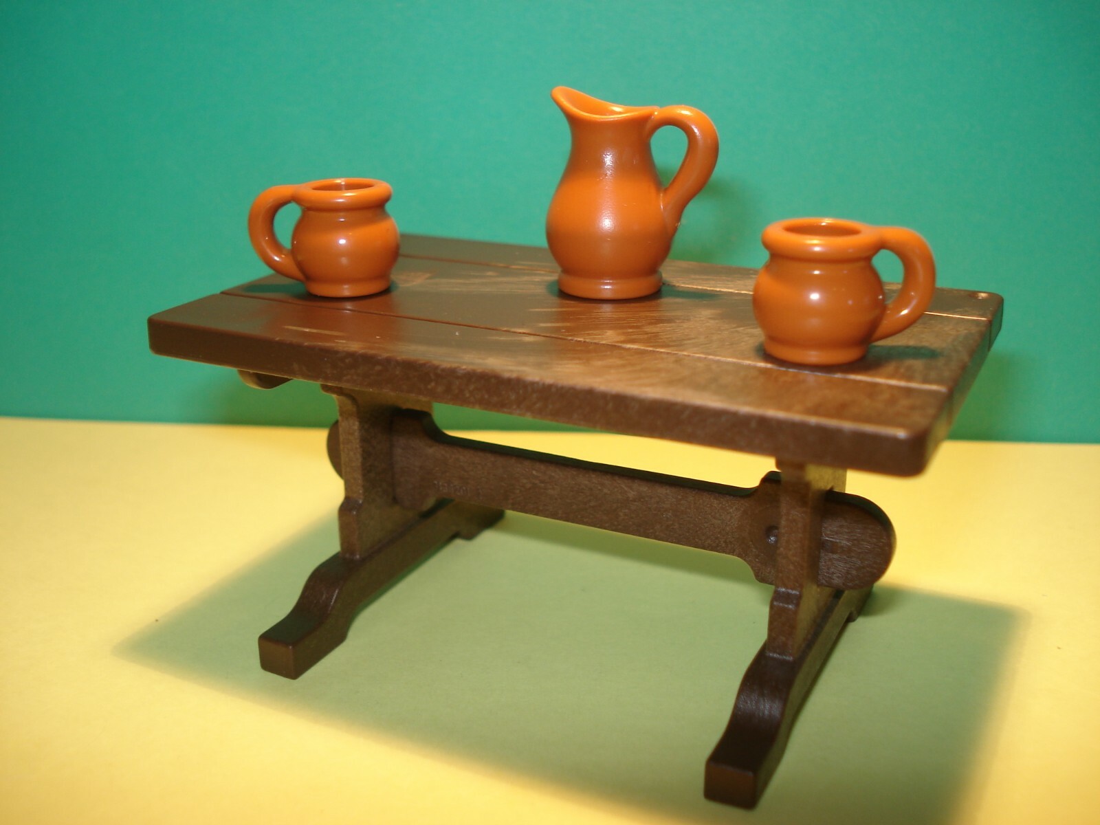 Playmobil 6463 table rustic of 8 cm with jug and cups condition new