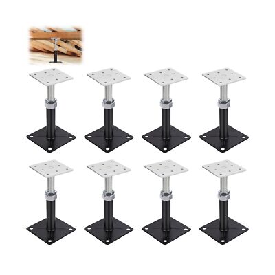 Hocamel 8-Pack Adjustable Floor Jacks - House/RV Stabilizer, 5000lb Capacity, Adjusts 11" To 16", Screw Jack Stands - View #4
