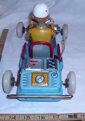 LITE-O-WHEEL GO KART TIN BATTERY TOY ROSKO JAPAN BOXED WORKS | eBay
