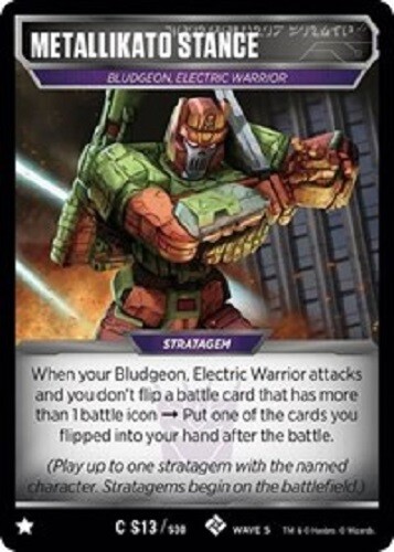 Metallikato Stance C S13/S30 3x Titan Masters Attack Transformers TCG 3x - Picture 1 of 1