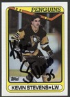 Kevin Stevens #360 signed autograph auto 1990-91 Topps Hockey Trading Card