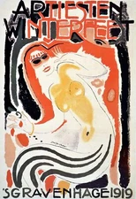 Artiesten Winterfeest Decorative Poster. Home Graphic Art Design. 4180