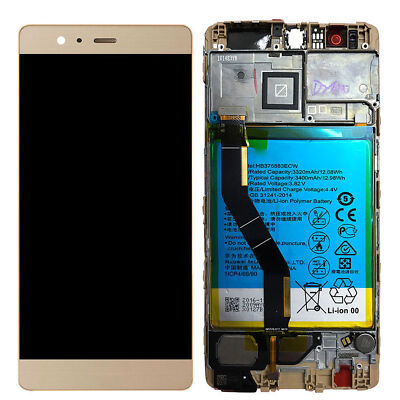 NEW Huawei P9 Plus VIE-L09 L29 AMOLED LCD Display Touch Screen Assembly Frame @N